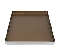 Zunate Plaque de Cuisson Antiadhésive en or 40x30cm pour Biscuits Gâteaux | Plat à rôtir, aluminium de qualité commerciale, cuisson de pain grillé, dégagement facile, passe au four