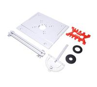 Zunate Plaque D'insertion de Table de Routeuse en Alliage D'aluminium | Surface usinée avec précision, jauge à mortaise intégrée, large compatibilité avec les machines.