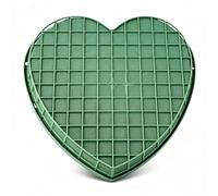 Zunate Plateau en Mousse Florale en Forme de Cœur avec Ventouse, Support de Fleurs à Grille Absorbante de 30x30cm pour Décoration de Voiture de Mariage, Arrangement DIY - Base Sous Vide Sécurisée,