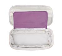 Zunate Pochette à Crayons de Rangement pour Papeterie |Étui à Stylos Pliable Multicouche de Grande capacité, Cadeau pour écolier (Purple)