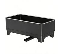 Zunate Porte-éponge en Fer Auto-drainant pour évier de Cuisine, Rangement Durable et Efficace pour Espace de Comptoir en Métal pour Décoration de Cuisine Moderne (BLACK)