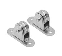 Zunate Poulie Fixe en Acier Inoxydable, capacité Silencieuse de 176 Lb |Rouleau Mural pour Rail de Câble Métallique, Porte Coulissante, équipement Industriel de Bricolage, Paquet de 2 (2 ensembles)