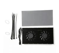 Zunate Radiateur de Plaque Arrière GPU, Dissipateur Thermique de Fond de Panier de Carte Graphique en Alliage D'aluminium Refroidisseur de Mémoire de Fond de Panier à 4 Broches pour RTX3090 3080 3070