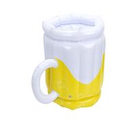 Zunate Refroidisseur de Bière Gonflable, Grande Tasse de Bière de Piscine, Boissons Flottantes, Seau à Glace 17,72 Pouces en PVC pour Fête en Plein Air, Rassemblement, Plage, Camping, Portable