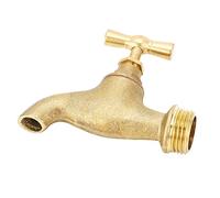Zunate Robinet D'arrosage Extérieur en Laiton G1/2 pour Jardin, Cour, | Matériau en laiton durable, poignée facile à saisir, installation simple, utilisation commerciale résidentielle, arrosage