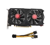 Zunate RX580 Carte Graphique GDDR5 de 8 Go, Carte Graphique de Jeu PCIE 256 Bits avec Double Ventilateur de Refroidissement, HDMI, DVI, VGA, pour Windows, pour Linux, pour Freebsd X86,