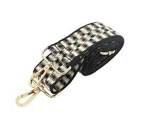 Zunate Sangle D'Appareil Photo, Sangle épaisse Tissée en Polyester, Bandoulière de Cou D'Appareil Photo avec Verrouillage à Pression, pour Appareil Numérique DSLR, Photographie en (Noir Or Blanc)