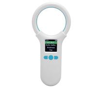 Zunate Scanner de Puces pour Animaux de Compagnie, RFID EMID FDX - B Micro Lecteur de Puce Scanner D'étiquette D'identification ISO11784/85 134,2 KHz 125 KHz pour Animaux de Compagnie