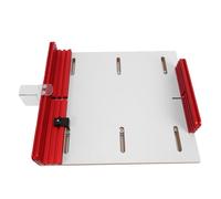 Zunate Scie de Table de Précision, Traîneau à Coupe Transversale, Kit de Gabarit de Travail du Bois Réglable en Aluminium pour Fente à Onglet 3/4 X 3/8, Traîneau de Toupie pour des Coupes Précises