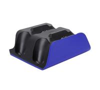 Zunate Station de Charge pour Double Manettes avec LED (Bleu Noir) | Chargement rapide en 2 heures, base de stockage Dock, protection contre les surintensités, lumière bleue orange