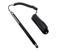 Zunate Stylet pour écran Tactile, Stylet Capacitif avec Corps en Alliage de Zinc et Pointe en Silicone Souple, pour Dessiner des Notes, Prendre des Notes, Signer sur des Tablettes, des (Black)