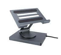 Zunate Support de Tablette Hub USB C 7 en 1, Conception Durable avec Pivot à 360 Degrés pour Un Travail Efficace avec Les Ordinateurs Portables