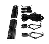 Zunate Système de Poulie de Levage de Plafond de Garage Robuste pour Rangement Aérien, Coffre de Toit, Vélo et Ascenseur de Grenier - Charge de 49,6 Lb, Plafonds de 8 à 16 Pieds
