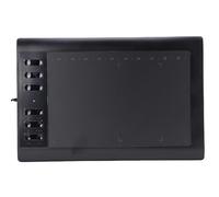 Zunate Tablette de Dessin Graphiques, Tablette d'art Numérique 10x6 Pouces avec sensibilité à la Pression 8192, 12 Clés Chaudes + 10 Clés Multimédias, pour l'art Numérique, Le Design,