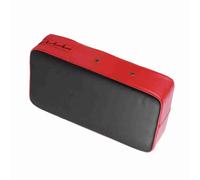 Zunate Tapis de Frappe de Boxe |Bouclier de Frappe à Main avec Cuir PU, évent en Métal, Bande élastique de 5 Cm, Conception Durable Cousue à la Main pour l'entraînement (Rouge)