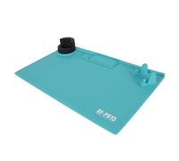 Zunate Tapis de Soudure, Tapis de Travail en Silicone Résistant à la Chaleur de 17,7 Pouces X 11 Pouces, avec Tournevis et étagère D'accessoires, pour L'électronique, L'ordinateur, la