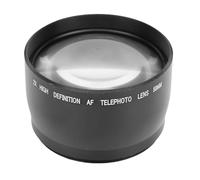 Zunate TéléConvertisseur de 52 Mm 2X, Convertisseur D'extension de Téléobjectif de Grossissement en Aluminium en Aluminium Optique 2X avec Sac de Rangement et Couvercle de L'objectif,