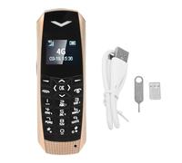 Zunate Téléphone débloqué 4G LTE, Téléphone Portable Senior de Très Petite Taille avec Appel d'urgence Bluetooth MP3 FM SOS, Longue Veille, pour Le Travail, Les Voyages, Le Sport, la (Gold)