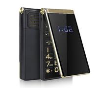 Zunate Téléphone Portable débloqué pour Senior de 2,8 Pouces, Téléphone Portable Classique à Rabat 2G Facile à Utiliser avec Bouton SOS, Lampe de Poche LED, Grande Police et Volume élevé