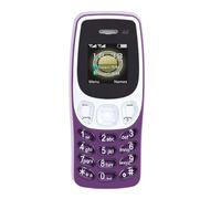 Zunate Téléphone Portable pour Personnes âgées, Téléphone Portable de Base débloqué de Petite Taille avec Gros Boutons, Haut-Parleur, Fonction SOS, Double Veille SIM, pour Personnes (Purple)