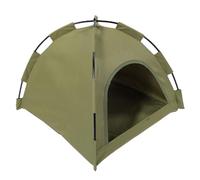 Zunate Tente en Ventilée pour Petit Chien et Chat, Maison avec Espace sécurisé pour Une Utilisation Intérieure et Extérieure, Vert Armée (L)