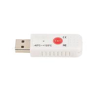 Zunate Thermomètre d'ordinateur USB Enregistreur de Données de Capteur d'affichage Hyperbole à Double Température, Enregistreur de Température Intérieure et Extérieure avec Alarme pour Salle de