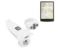 Zunate Tourneur de Page à Télécommande RF pour Clicker à Distance Bluetooth pour Lire des Tablettes de Romans Kobo Comics, Obturateur de Caméra RF pour Prendre des Photos, (White)