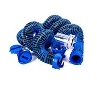 Zunate Tuyau de Vidange pour Camping-car de 20 Pieds avec Coude | Conduite d\'égout flexible, adaptateur 4 en 1, connexions étanches, stockage facile des bobines, construction TPE durable