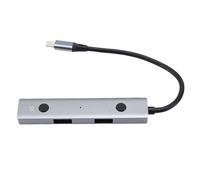 Zunate Type C vers USB2.0 Hub, Centre Vocal AI, Transcription de la Voix en Temps Réel à la Transcription avec Traduction Multilingue, pour Ordinateur Portable, PC, Tablette, Console