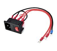 Zunate Utype Plug 10A 220V/110V Adaptateur de Commutateur d'alimentation Module de Prise avec Fusible pour Imprimante 3D, Kit de Pièces d'accessoires Universels pour CR-10 Ender 3
