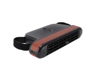 Zunate Ventilateur de Refroidissement de Voiture, 3 Vitesses de Vent |Ventilateur USB à Double Turbine à Faible Bruit pour les Enfants de la Banquette Arrière du Véhicule (BROWN)