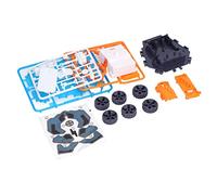 Zunate Voiture de Construction Robotique Solaire Rover Bricolage pour Enfants, Blocs de Voiture de Construction D'exploration Scientifique de L'énergie Solaire, Grands Enfants, Matériau ABS
