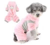 Zunea Chandail en polaire pour chien de petite taille, vêtement d'hiver chaud pour chiot, pull avec anneau pour laisse - Chandail doux - Tenue de pyjama pour temps froid - Vêtements pour animaux de