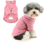 Zunea Chemise pyjama pour chiens de petite taille - Vêtement de couchage doux et respirant pour chiots - Vêtements d'intérieur à deux pattes - Vêtements pour fêtes de vacances - Vêtements pour animaux