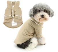 Zunea Chemise pyjama pour chiens de petite taille - Vêtements de couchage doux et respirants pour chiots - Vêtements d'intérieur à deux pattes - Tenue de vacances pour animaux de compagnie - Vêtements