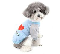 ZUNEA Manteaux d'hiver pour Petit Chien Chaud Pull-Overs pour Chat en Coton Vêtements pour Chiot Chihuahua Yorkie Bleu XXL