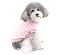 Zunea Pull-Overs pour Petit Chien Manteaux d'hiver en Polaire Chaude pour Chiot Chat Vêtement en Velours Doux et Confortable Animal Domestique Vêtements de Noël pour Chihuahua Rose XL