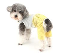 Zunea Pyjama à carreaux pour chiens de très petite et petite taille - Motif fruit mignon - Vêtements pour chiots - Combinaison douce et respirante - Tenue d'été à 4 pattes - Vêtements pour chihuahua