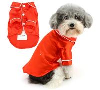 Zunea Pyjama à deux pattes pour chiens de petite taille - Vêtement de nuit en soie synthétique douce pour chiots - Vêtements de nuit à deux pattes - Tenue de fête pour chihuahua, yorkshire, animal