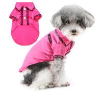 Zunea Pyjama en fausse soie pour chiens de petite et moyenne taille - Vêtement de couchage quotidien - Vêtement d'intérieur doux pour chiot - Vêtement léger à deux pattes - Vêtements pour animaux de