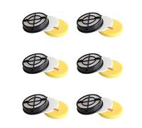 Zunedhys 16871 Lot de 6 filtres compatibles avec gomme à poils d'animaux domestiques série 1650, partie 1608861, 1608860