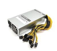 Zunedhys 1800W 2U PSU PC MinièRe Mineirar Eth 1800W 6 Broches Alimentation Mineur pour 6 GPU Antminer S9 S7 L3 + D3 T9