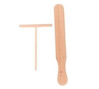 Zunedhys 2 PièCes SéRies Ustensiles de Cuisine à CrêPes Spatules de CrêPe en Bois et Ensemble D'éPandeur -Tortilla Râteau Pâte à Tartiner Outils Ustensiles de Cuisine