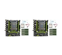 Zunedhys 2X Carte MèRe X79G LGA2011+CPU E5 2670 V2+4X4G DDR3 RAM+Graisse Thermique+Support Câble SATA M.2 NVME PCIE X16 USB2.0 SATA3.0