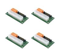 Zunedhys 4X Carte d'alimentation Double Adaptateur d'alimentation Multiple Alimentation Add2Psu avec Connecteur SATA ATX 24Pin à 4Pin pour