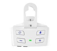 Zunedhys Adaptateur convertisseur de casque stéréo pour carte son et manette de Blanc