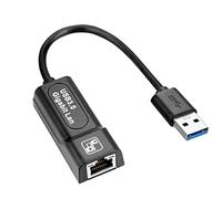 Zunedhys Adaptateur USB 3.0 Rj45 LAN Ethernet Carte réseau vers RJ45 Lan Ethernet Adaptateur pour PC portable