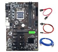 Zunedhys B250C BTC Carte mère LGA1151 avec câble réseau RJ45 + câble de commutation + câble 12 emplacements pour carte graphique USB 3.0