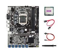 Zunedhys B75 ETH Miner Carte Mère 12 PCIE vers USB3.0+G550 CPU+Graisse Thermique+Câble +Câble Commutateur DDR3 LGA1155 Carte Mère