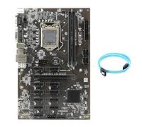 Zunedhys Carte mère B250 BTC Mining avec câble de port série SATA3.0 12 emplacements pour carte graphique LGA 1151 Support DDR4 pour BTC
